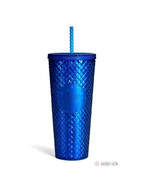 Starbucks Jeweled Diamond Blue Azure Holiday 2022 Ice Tumbler Venti Gift